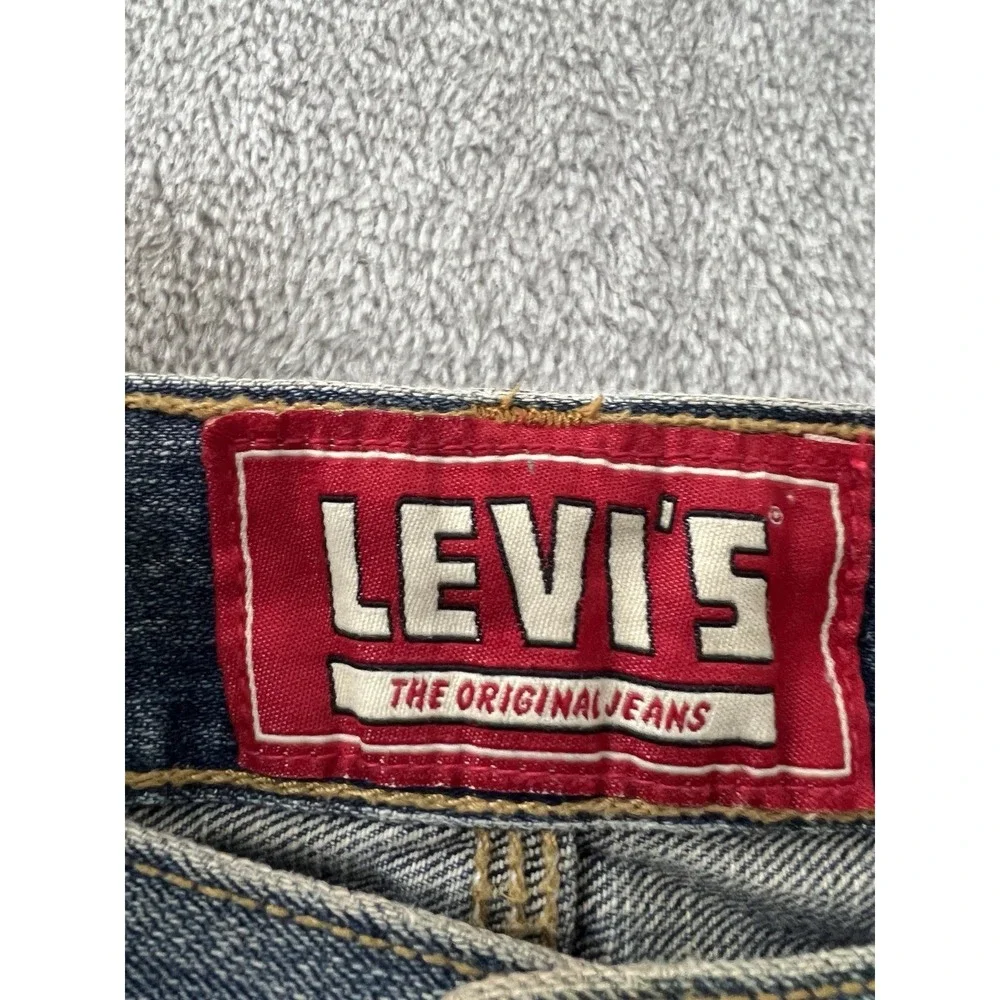 Levis Mens Shorts Size 42 Blue Denim Utility Carpenter Work Casual